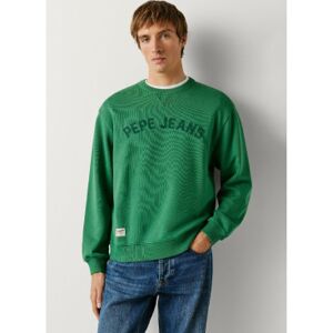 Pepe Jeans für Herren. PM5800146 Gio Crew Sweatshirt grün (M), Lässig, Baumwolle Pepe Jeans für Herren. PM5800146 Gio Crew Sweatshirt grün (M), Lässig, Baumwolle