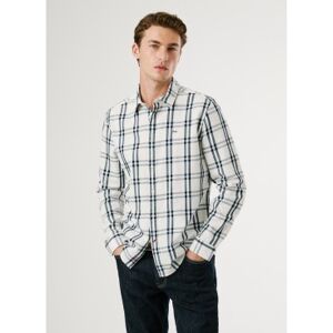 Pepe Jeans für Herren. PM3090839 Conrad Hemd weiß (XXL), Lässig, Baumwolle, Langarm Pepe Jeans für Herren. PM3090839 Conrad Hemd weiß (XXL), Lässig, Baumwolle, Langarm