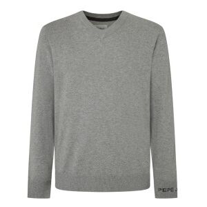 Pepe Jeans für Herren. PM702468 Neu Andre Grauer Pullover (L), Lässig, Baumwolle Pepe Jeans für Herren. PM702468 Neu Andre Grauer Pullover (L), Lässig, Baumwolle