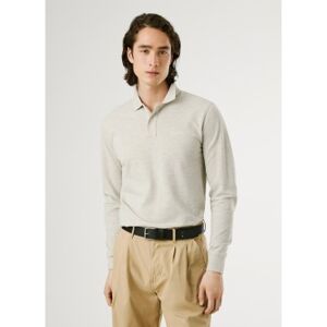 Pepe Jeans für Herren. PM542213 Neu Oliver Graues Poloshirt (M), Lässig, Baumwolle, Langarm Pepe Jeans für Herren. PM542213 Neu Oliver Graues Poloshirt (M), Lässig, Baumwolle, Langarm