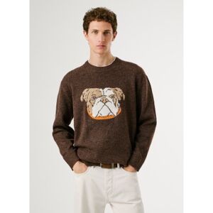Pepe Jeans für Herren. PM7000023 Phelan Pullover braun (M), Lässig, Polyester Pepe Jeans für Herren. PM7000023 Phelan Pullover braun (M), Lässig, Polyester