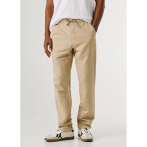 Pepe Jeans für Herren. PM2100080 Pull On Comfort Chino Leinen Beige Pull On Hose (31), Lässig, Baumwolle Pepe Jeans für Herren. PM2100080 Pull On Comfort Chino Leinen Beige Pull On Hose (31), Lässig, Baumwolle
