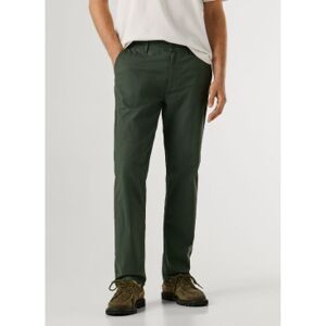 Pepe Jeans für Herren. PM2100073 Schmale Chino-Popeline-Hose dunkelgrün (32), Lässig, Baumwolle Pepe Jeans für Herren. PM2100073 Schmale Chino-Popeline-Hose dunkelgrün (32), Lässig, Baumwolle