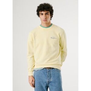 Pepe Jeans für Herren. PM582918 Sweatshirt Terrel gelb (M), Lässig, Baumwolle, Langarm Pepe Jeans für Herren. PM582918 Sweatshirt Terrel gelb (M), Lässig, Baumwolle, Langarm