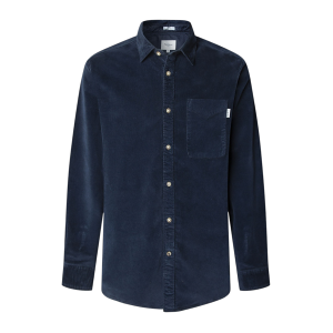 Pepe Jeans für Herren. PM3090844 Clayton marineblaues Hemd (L), Lässig, Baumwolle, Langarm Pepe Jeans für Herren. PM3090844 Clayton marineblaues Hemd (L), Lässig, Baumwolle, Langarm