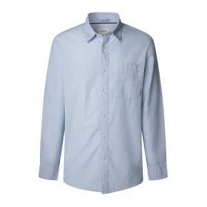 Pepe Jeans für Herren. PM3090838 Creed blaues Hemd (M), Lässig, Baumwolle, Langarm Pepe Jeans für Herren. PM3090838 Creed blaues Hemd (M), Lässig, Baumwolle, Langarm