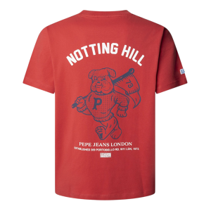 Pepe Jeans für Herren. PM5010319 Gideon T-shirt rot (L), Lässig, Baumwolle, Kurzarm Pepe Jeans für Herren. PM5010319 Gideon T-shirt rot (L), Lässig, Baumwolle, Kurzarm