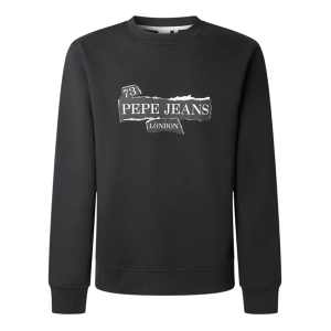 Pepe Jeans für Herren. PM5800066 Sweatshirt Gus schwarz (M), Lässig, Baumwolle Pepe Jeans für Herren. PM5800066 Sweatshirt Gus schwarz (M), Lässig, Baumwolle