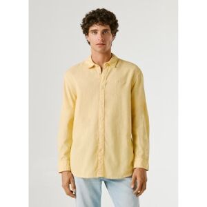 Pepe Jeans für Herren. PM3091192 Payton Hemd gelb (L), Lässig, Leinen, Langarm Pepe Jeans für Herren. PM3091192 Payton Hemd gelb (L), Lässig, Leinen, Langarm