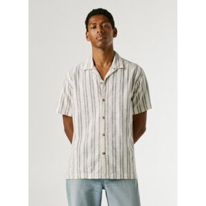 Pepe Jeans für Herren. PM3091195 Pershore Hemd cremefarben (M), Weiß, Lässig, Baumwolle, Kurzarm Pepe Jeans für Herren. PM3091195 Pershore Hemd cremefarben (M), Weiß, Lässig, Baumwolle, Kurzarm