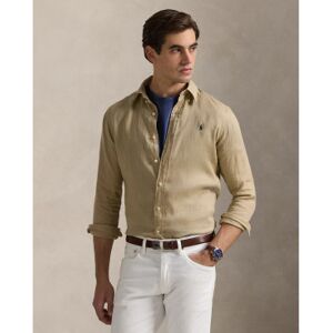 Polo Ralph Lauren für Herren. 710966294001 Braunes Leinenhemd in Passform (S), Lässig, Langarm Polo Ralph Lauren für Herren. 710966294001 Braunes Leinenhemd in Passform (S), Lässig, Langarm