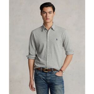 Polo Ralph Lauren für Herren. 710654408019 Ultraleichtes graues Piqué-Hemd (S), Lässig, Baumwolle, Langarm Polo Ralph Lauren für Herren. 710654408019 Ultraleichtes graues Piqué-Hemd (S), Lässig, Baumwolle, Langarm