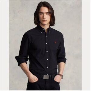 Polo Ralph Lauren für Herren. 710772288001 Schmal geschnittenes, durchgefärbtes schwarzes Oxford-Hemd (L), Lässig, Baumwolle, Langarm Polo Ralph Lauren für Herren. 710772288001 Schmal geschnittenes, durchgefärbtes schwarzes Oxford-Hemd (L), Lässig, Baumwolle, Langarm