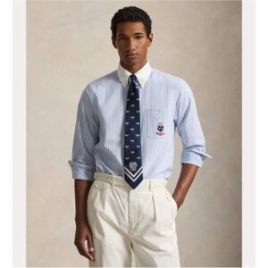 Polo Ralph Lauren für Herren. 710B16055001 Wimbledon Striped Oxford Hemd blau (L), Lässig, Langarm, Lyocell Polo Ralph Lauren für Herren. 710B16055001 Wimbledon Striped Oxford Hemd blau (L), Lässig, Langarm, Lyocell