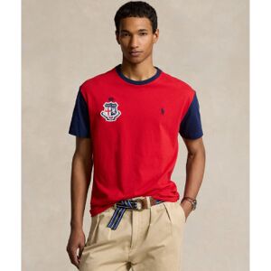 Polo Ralph Lauren für Herren. 710944675001 Klassisch geschnittenes England-T-Shirt rot (L), Lässig, Baumwolle, Kurzarm Polo Ralph Lauren für Herren. 710944675001 Klassisch geschnittenes England-T-Shirt rot (L), Lässig, Baumwolle, Kurzarm