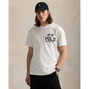Polo Ralph Lauren für Herren. 710972611001 Classic Fit geflammtes Strick-T-Shirt weiß (M), Lässig, Baumwolle, Kurzarm Polo Ralph Lauren für Herren. 710972611001 Classic Fit geflammtes Strick-T-Shirt weiß (M), Lässig, Baumwolle, Kurzarm
