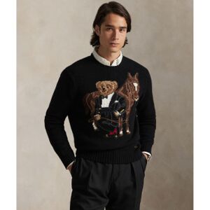 Polo Ralph Lauren für Herren. 710P08085001 Bärenpulli schwarz (L), Lässig, Wolle Polo Ralph Lauren für Herren. 710P08085001 Bärenpulli schwarz (L), Lässig, Wolle