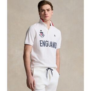 Polo Ralph Lauren für Herren. 710944668001 Classic Fit England Poloshirt weiß (S), Lässig, Baumwolle, Kurzarm Polo Ralph Lauren für Herren. 710944668001 Classic Fit England Poloshirt weiß (S), Lässig, Baumwolle, Kurzarm