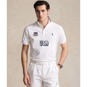 Polo Ralph Lauren für Herren. 710944666001 Classic Fit USA Poloshirt weiß (M), Lässig, Baumwolle, Kurzarm Polo Ralph Lauren für Herren. 710944666001 Classic Fit USA Poloshirt weiß (M), Lässig, Baumwolle, Kurzarm