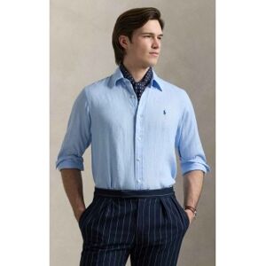 Polo Ralph Lauren für Herren. 710966294008 Maßgeschneidertes Leinenhemd blau (XS), Lässig, Klassisch, Langarm Polo Ralph Lauren für Herren. 710966294008 Maßgeschneidertes Leinenhemd blau (XS), Lässig, Klassisch, Langarm