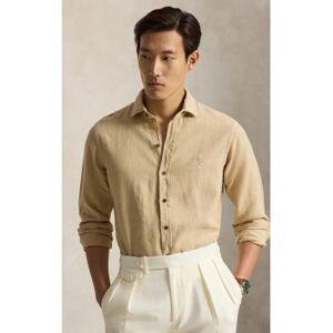 Polo Ralph Lauren für Herren. 710B22591005 Beigefarbenes Custom-Fit-Leinenhemd (XL), Lässig, Langarm Polo Ralph Lauren für Herren. 710B22591005 Beigefarbenes Custom-Fit-Leinenhemd (XL), Lässig, Langarm