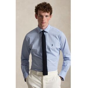 Polo Ralph Lauren für Herren. 710B22587001 Elastisches Popeline-Hemd mit blauen Karos (L), Lässig, Baumwolle, Langarm Polo Ralph Lauren für Herren. 710B22587001 Elastisches Popeline-Hemd mit blauen Karos (L), Lässig, Baumwolle, Langarm