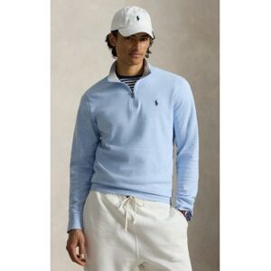 Polo Ralph Lauren für Herren. 710812963048 Blauer Strickpullover mit kurzem Reißverschluss (M), Lässig, Baumwolle Polo Ralph Lauren für Herren. 710812963048 Blauer Strickpullover mit kurzem Reißverschluss (M), Lässig, Baumwolle