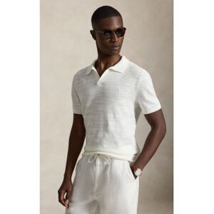 Polo Ralph Lauren für Herren. 710B13891006 Weißer Pullover aus Baumwolle und Leinen mit Textur (XS), Lässig, Kurzarm Polo Ralph Lauren für Herren. 710B13891006 Weißer Pullover aus Baumwolle und Leinen mit Textur (XS), Lässig, Kurzarm
