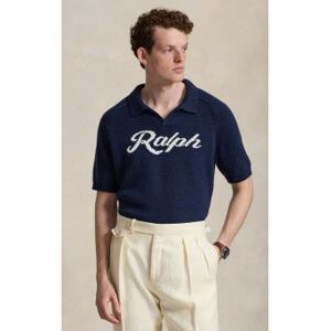 Polo Ralph Lauren für Herren. 710B32233001 Kurzarm-Pullover mit Ralph-Logo (L), Lässig, Leinen, Marine Polo Ralph Lauren für Herren. 710B32233001 Kurzarm-Pullover mit Ralph-Logo (L), Lässig, Leinen, Marine