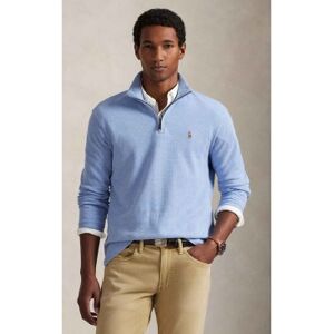 Polo Ralph Lauren für Herren. 710P07411001 Estate-Rib Pullover mit kurzem Reißverschluss blau (XS), Lässig, Baumwolle, Klassisch Polo Ralph Lauren für Herren. 710P07411001 Estate-Rib Pullover mit kurzem Reißverschluss blau (XS), Lässig, Baumwolle, Klassisch