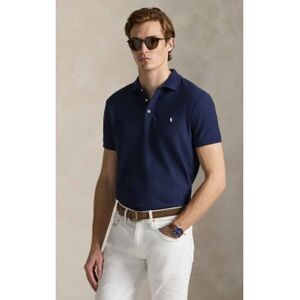 Polo Ralph Lauren für Herren. 710B13479005 Kundenspezifisches Slim Fit marinefarbenes Pique-Poloshirt (XS), Lässig, Baumwolle, Kurzarm Polo Ralph Lauren für Herren. 710B13479005 Kundenspezifisches Slim Fit marinefarbenes Pique-Poloshirt (XS), Lässig, Baumwolle, Kurzarm