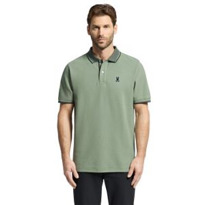Psycho Bunny für Herren. B6K507F200 Grünes Kurzarm-Poloshirt (S), Lässig, Baumwolle Psycho Bunny für Herren. B6K507F200 Grünes Kurzarm-Poloshirt (S), Lässig, Baumwolle