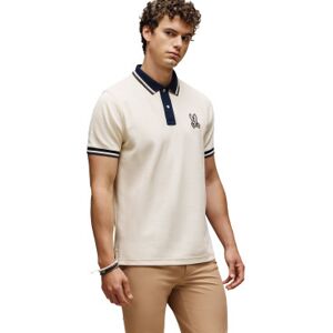 Psycho Bunny für Herren. MT0100044 Beigefarbenes Poloshirt von Wade (S), Lässig, Baumwolle, Kurzarm Psycho Bunny für Herren. MT0100044 Beigefarbenes Poloshirt von Wade (S), Lässig, Baumwolle, Kurzarm