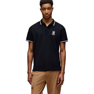 Psycho Bunny für Herren. MT0100044 Wade Poloshirt schwarz (M), Lässig, Baumwolle, Kurzarm Psycho Bunny für Herren. MT0100044 Wade Poloshirt schwarz (M), Lässig, Baumwolle, Kurzarm