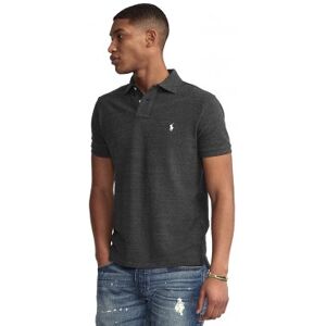 Polo Ralph Lauren für Herren. 710680784011 Schwarzes Slim-Fit-Piquet-Poloshirt (M), Baumwolle, Kurzarm Polo Ralph Lauren für Herren. 710680784011 Schwarzes Slim-Fit-Piquet-Poloshirt (M), Baumwolle, Kurzarm