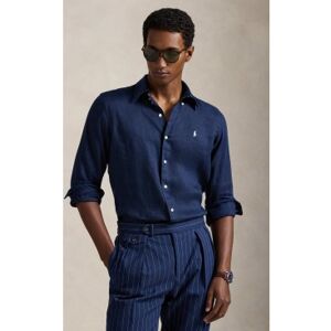 Polo Ralph Lauren für Herren. 710966294504 Maßgeschneidertes Leinenhemd navy (L), Lässig, Langarm, Marine Polo Ralph Lauren für Herren. 710966294504 Maßgeschneidertes Leinenhemd navy (L), Lässig, Langarm, Marine