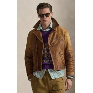 Polo Ralph Lauren für Herren. 710B21513001 Newsboy Lederjacke braun (XL), Lässig Polo Ralph Lauren für Herren. 710B21513001 Newsboy Lederjacke braun (XL), Lässig