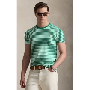Polo Ralph Lauren für Herren. 710956828500 Grün gestreiftes T-shirt (L), Lässig, Baumwolle, Kurzarm Polo Ralph Lauren für Herren. 710956828500 Grün gestreiftes T-shirt (L), Lässig, Baumwolle, Kurzarm