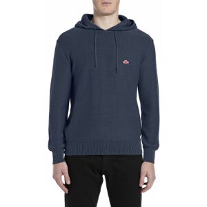 Replay für Herren. UK4865.000.G21280G Blaues Kapuzensweatshirt aus Baumwollstrick mit Kapuze (L), Lässig, Baumwolle Replay für Herren. UK4865.000.G21280G Blaues Kapuzensweatshirt aus Baumwollstrick mit Kapuze (L), Lässig, Baumwolle