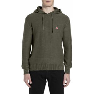 Replay für Herren. UK4865.000.G21280G Khakifarbenes Kapuzensweatshirt aus Baumwolle mit Kapuze (XL), Braun, Lässig, Grün Replay für Herren. UK4865.000.G21280G Khakifarbenes Kapuzensweatshirt aus Baumwolle mit Kapuze (XL), Braun, Lässig, Grün