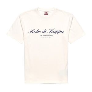 Robe di Kappa für Herren. 61151CW Tozeur T-shirt weiß (S), Lässig, Baumwolle, Kurzarm Robe di Kappa für Herren. 61151CW Tozeur T-shirt weiß (S), Lässig, Baumwolle, Kurzarm
