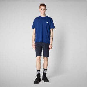 Save The Duck für Herren. DT1709M-BESY20 Caius T-shirt blau (M), Lässig, Baumwolle, Kurzarm Save The Duck für Herren. DT1709M-BESY20 Caius T-shirt blau (M), Lässig, Baumwolle, Kurzarm
