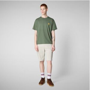 Save The Duck für Herren. DT1709M-BESY20 Caius-T-Shirt grün (XXL), Lässig, Baumwolle, Kurzarm Save The Duck für Herren. DT1709M-BESY20 Caius-T-Shirt grün (XXL), Lässig, Baumwolle, Kurzarm