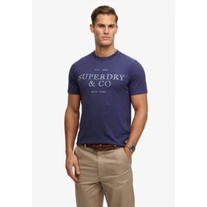 Superdry für Herren. M1012392A T-Shirt 1954 Company Entspannt marineblau (S), Lässig, Baumwolle, Kurzarm Superdry für Herren. M1012392A T-Shirt 1954 Company Entspannt marineblau (S), Lässig, Baumwolle, Kurzarm