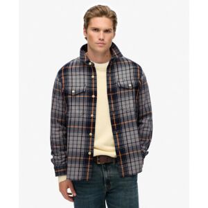 Superdry für Herren. M4011018A Schweres blau kariertes Hemd (XXL), Lässig, Baumwolle, Langarm Superdry für Herren. M4011018A Schweres blau kariertes Hemd (XXL), Lässig, Baumwolle, Langarm