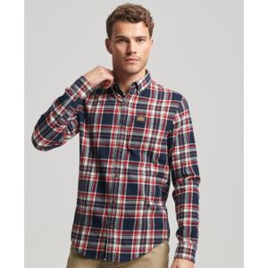 Superdry für Herren. M4010727A Holzfällerhemd aus Bio-Baumwolle in navy kariert (XXL), Lässig, Langarm, Nachhaltig, Marine Superdry für Herren. M4010727A Holzfällerhemd aus Bio-Baumwolle in navy kariert (XXL), Lässig, Langarm, Nachhaltig, Marine