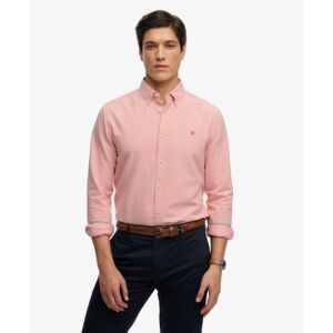 Superdry für Herren. M4011100A Schickes rosa Oxford-Hemd (M), Lässig, Baumwolle, Klassisch, Langarm Superdry für Herren. M4011100A Schickes rosa Oxford-Hemd (M), Lässig, Baumwolle, Klassisch, Langarm