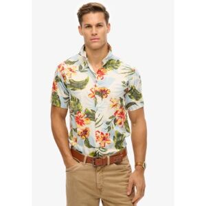 Superdry für Herren. M4010947A Mehrfarbiges Hemd mit Hawaii-Print (M), Lässig, Modal, Kurzarm Superdry für Herren. M4010947A Mehrfarbiges Hemd mit Hawaii-Print (M), Lässig, Modal, Kurzarm