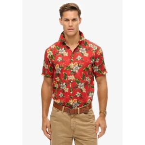 Superdry für Herren. M4010947A Hawaii-Hemd rot (XL), Lässig, Modal, Kurzarm Superdry für Herren. M4010947A Hawaii-Hemd rot (XL), Lässig, Modal, Kurzarm