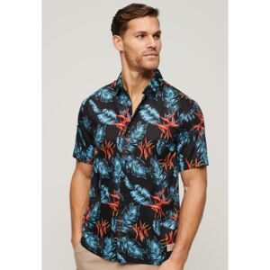 Superdry für Herren. M4010353A Hawaii-Hemd navy (S), Lässig, Modal, Kurzarm, Marine Superdry für Herren. M4010353A Hawaii-Hemd navy (S), Lässig, Modal, Kurzarm, Marine